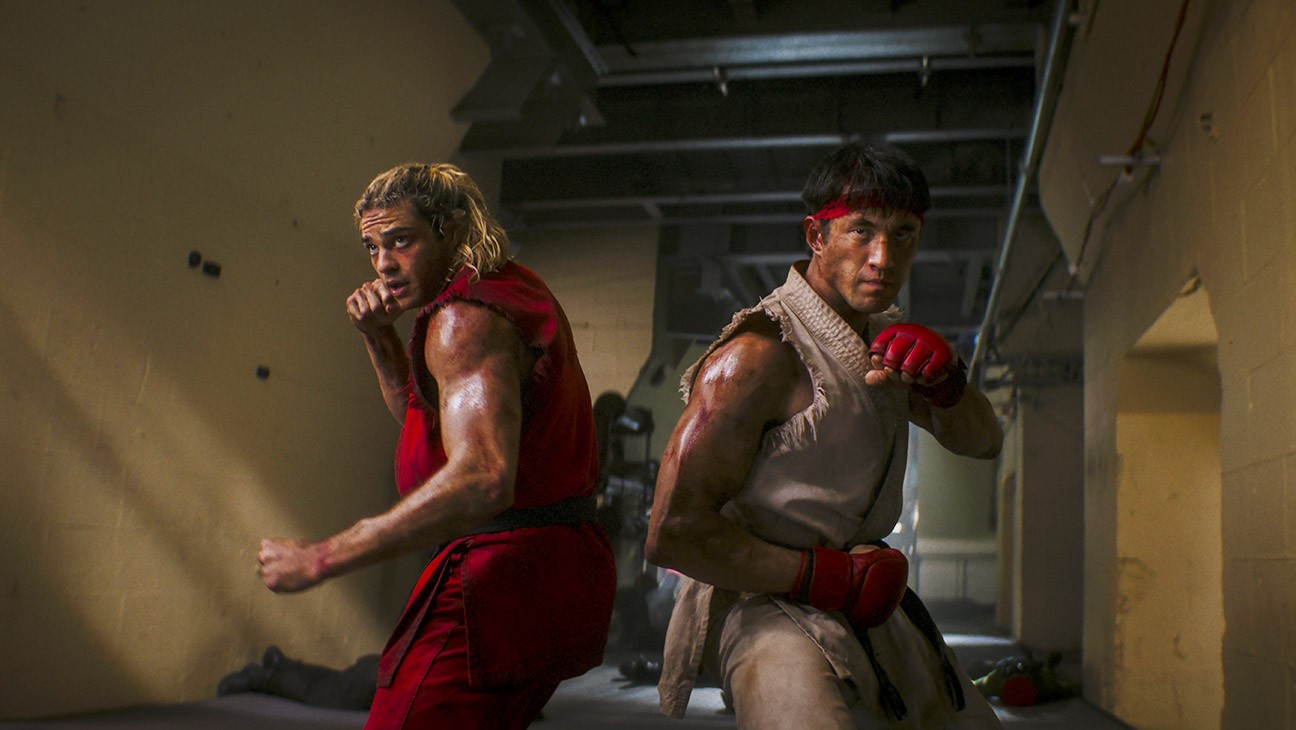 Noah Centineo as Ken Masters and Andrew Koji as Ryu in Street Fighter (2026)